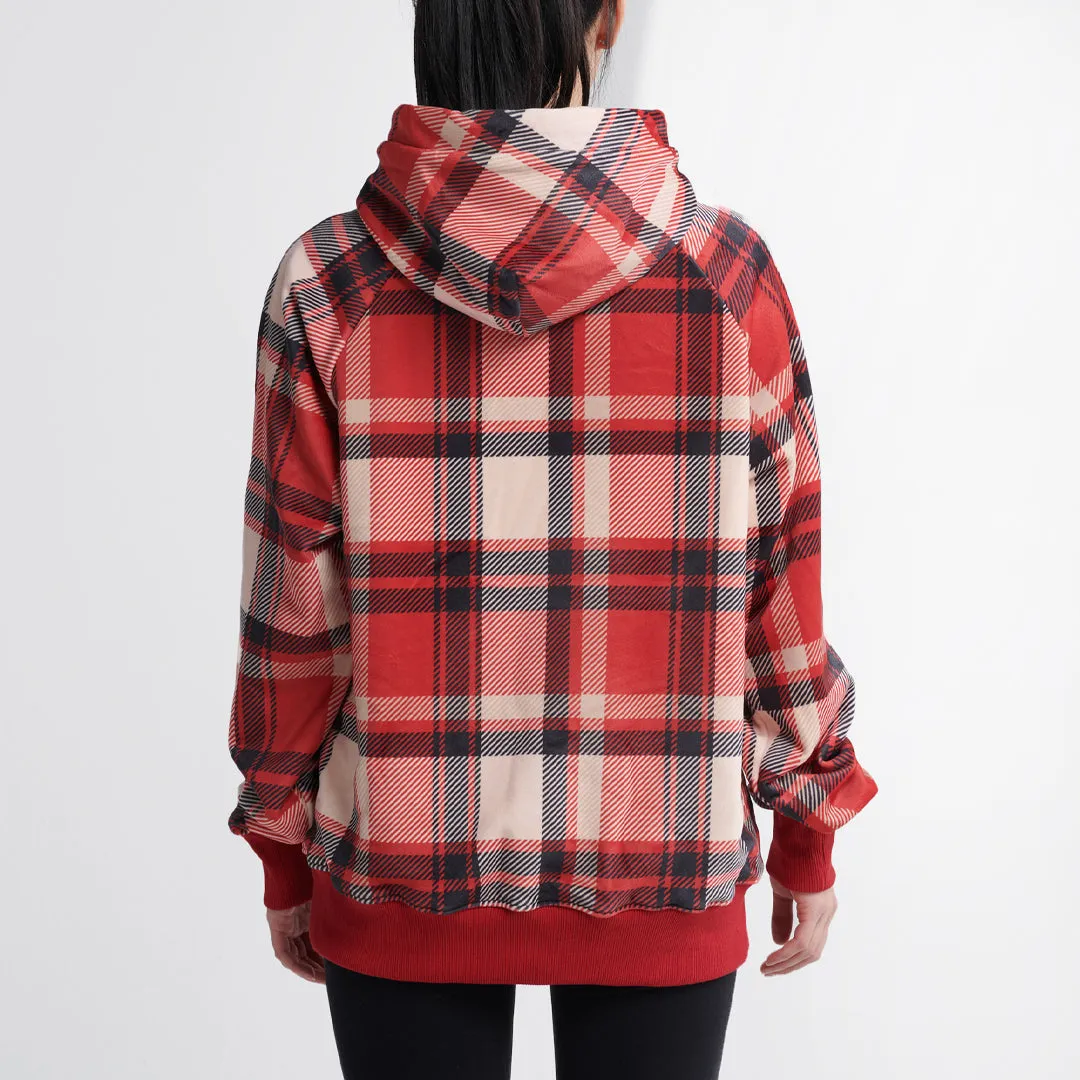 Plaid Human Hoodies