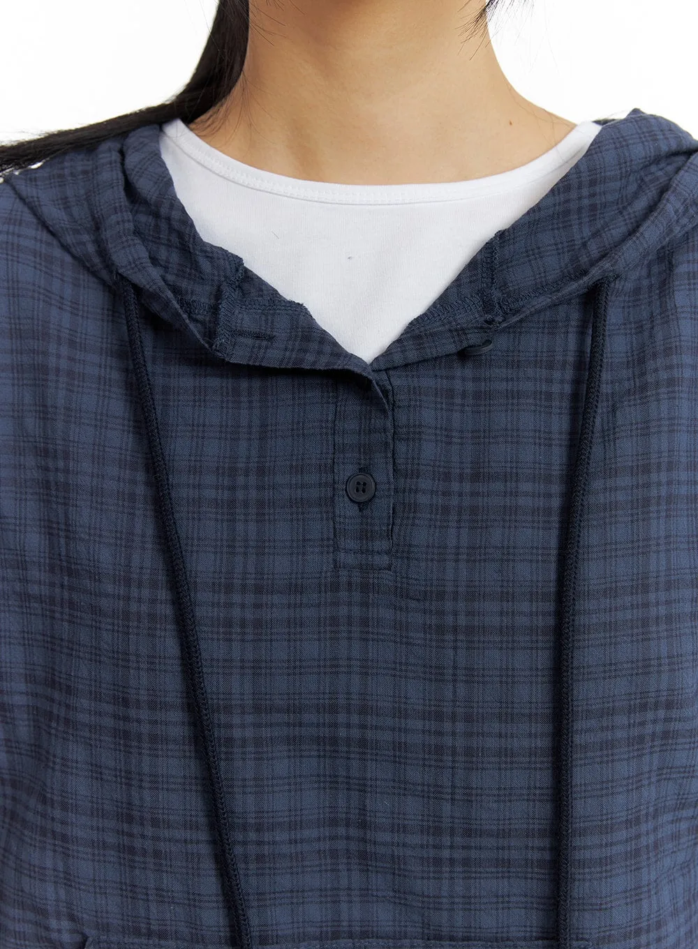 Plaid Pocket Hoodie CM407