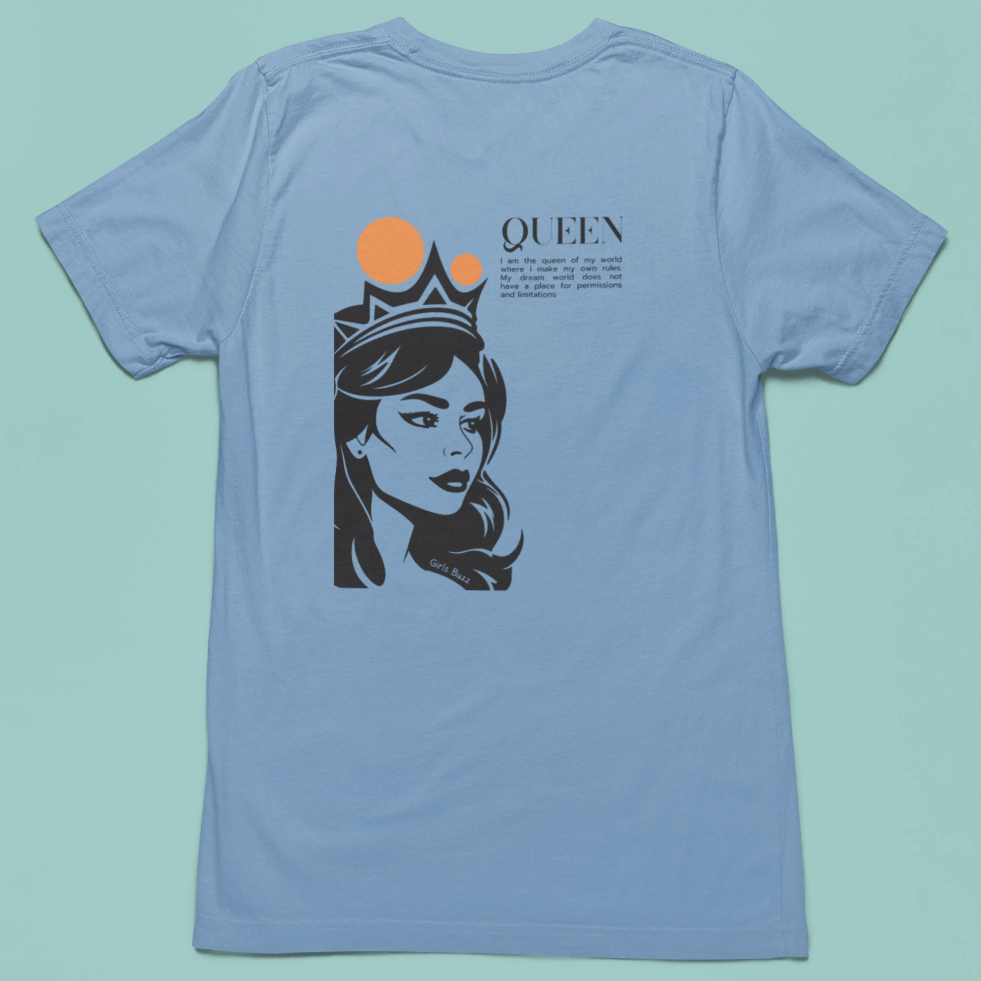 Queen of Hearts Backprinted OversizedTee