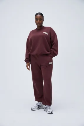 Retro Sport Sweatpants - Burgundy