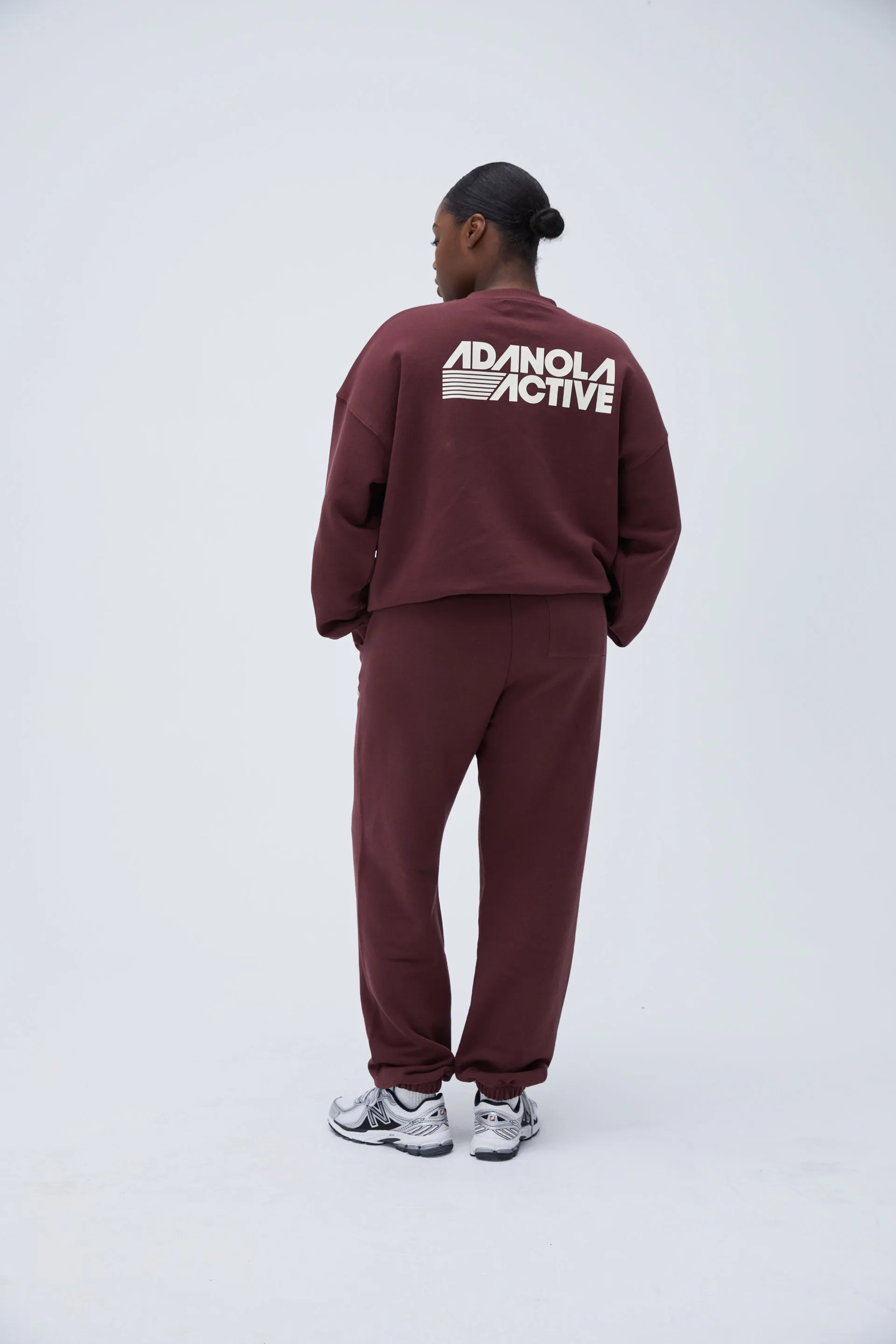 Retro Sport Sweatpants - Burgundy