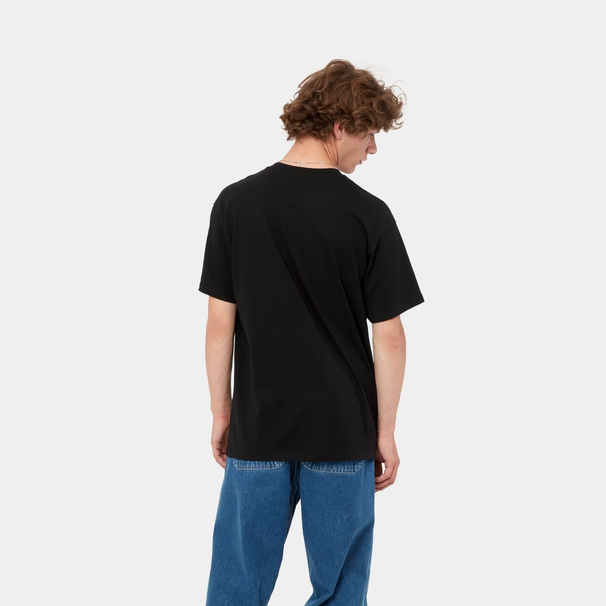 Script Embroidery T-Shirt | Black