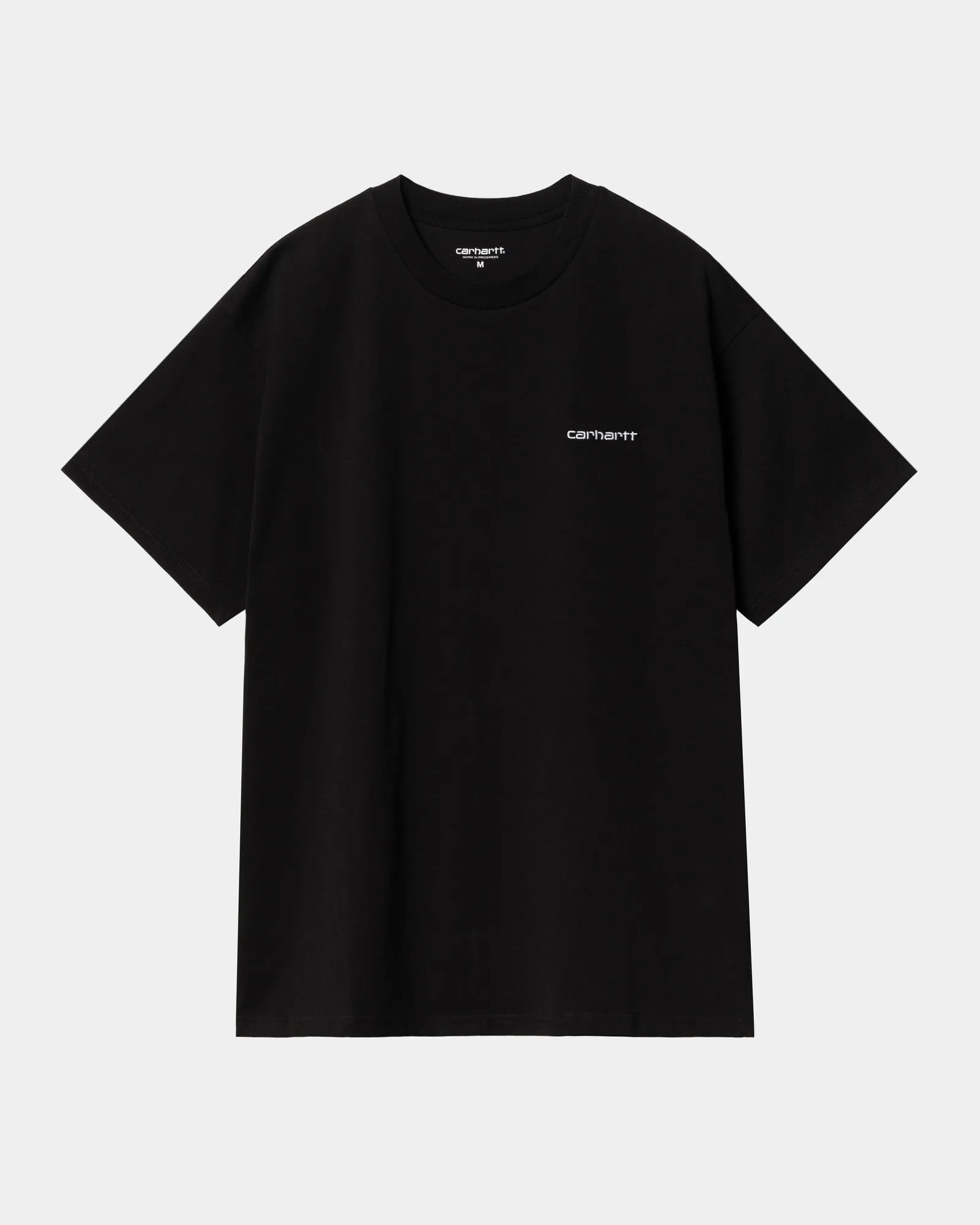 Script Embroidery T-Shirt | Black