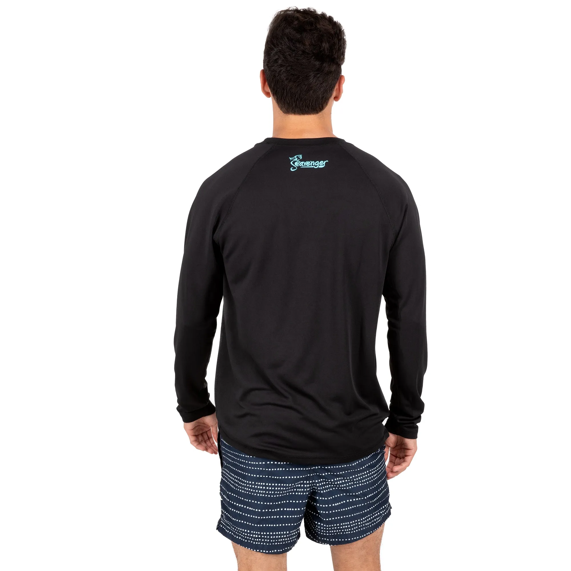 Trekker Unisex Rash Guard Long Sleeve Black