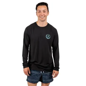 Trekker Unisex Rash Guard Long Sleeve Black