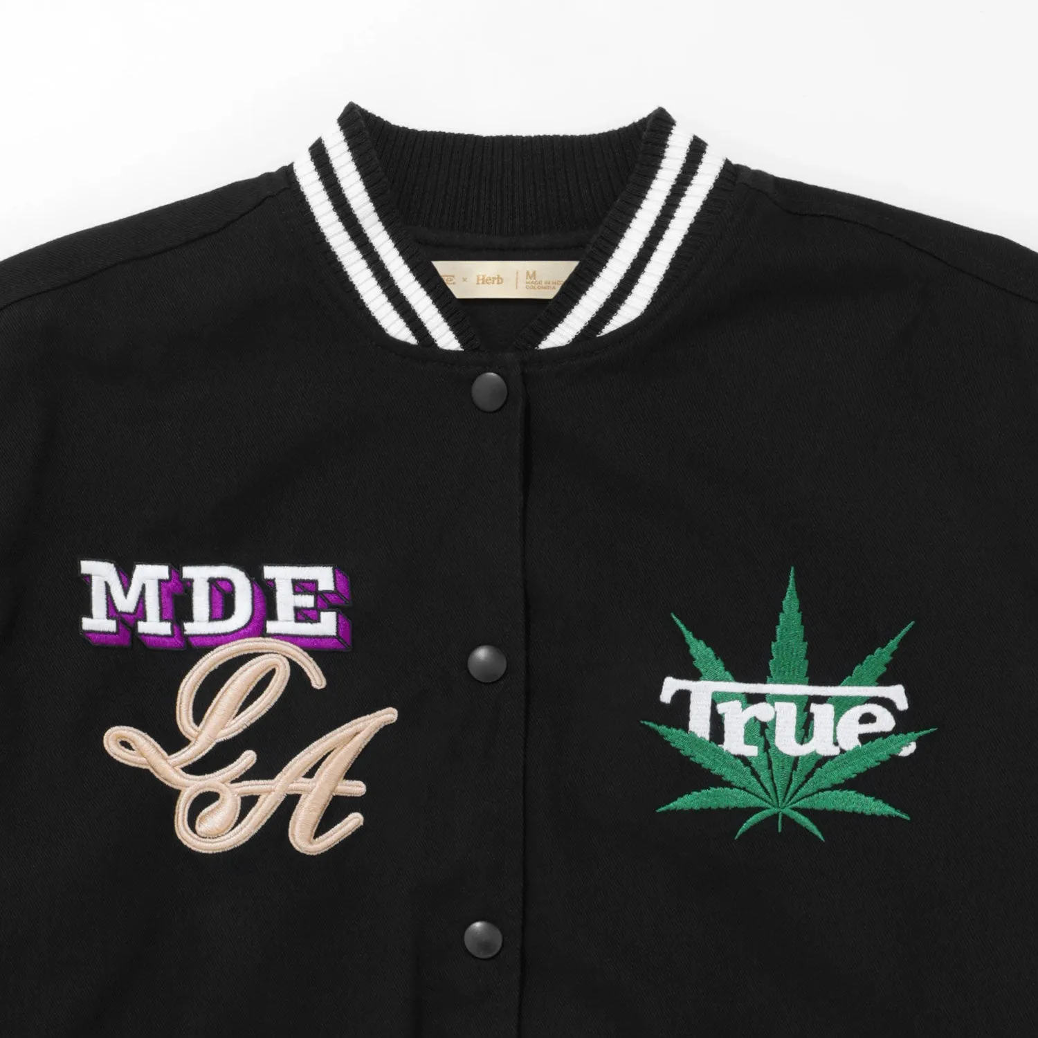 True X Herb Bomber Jacket  - Black