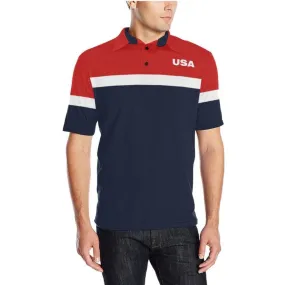 USA RED WHITE & BLUE Men'S Polo Shirt