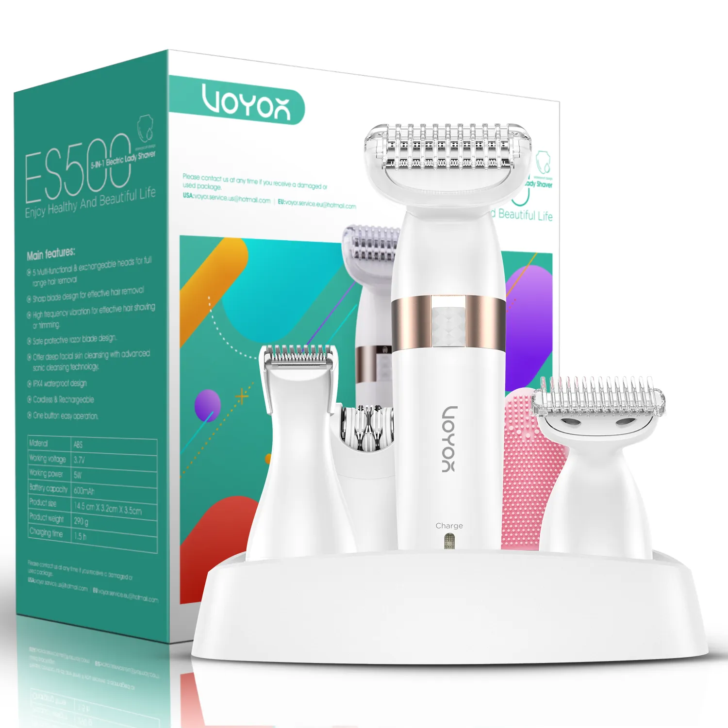 VOYOR Electric Shaver for Women ES500