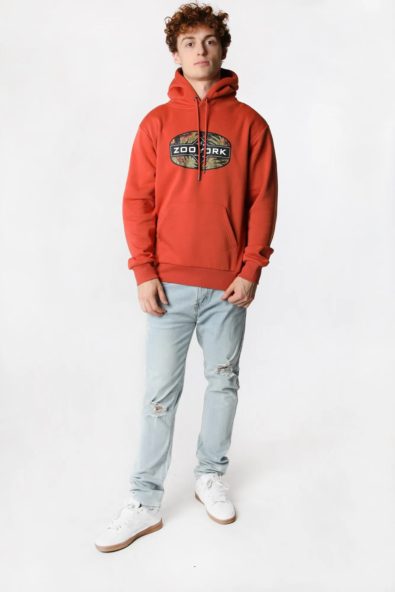 Zoo York Mens Tropical Logo Hoodie